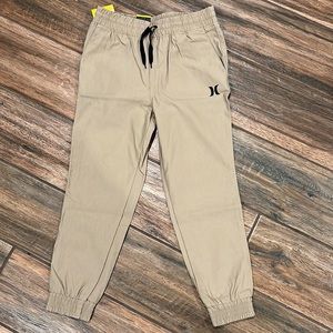 NWT Hurley youth jogger pants with drawstring, elastic cuff and tapered ankle